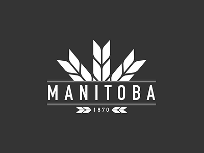 Manitoba 1870 concept logos vector wordmark