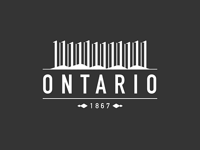 Ontario 1867 canada ontario vector