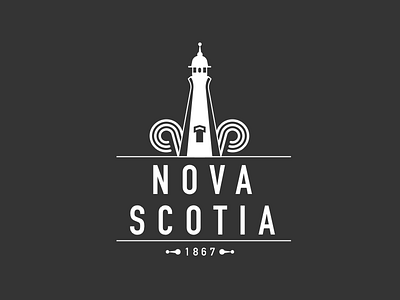 From the shores of Nova Scotia canada illustration logos maritimes nova scotia vector
