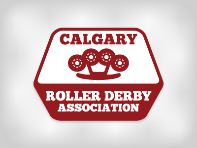 CRDA Concept badge badges calgary logo roller derby