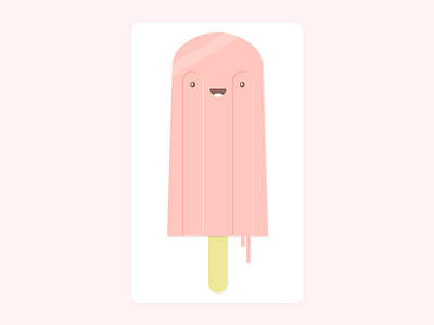 Happy little popsicle illustration illustration art illustration design illustrations kawaii