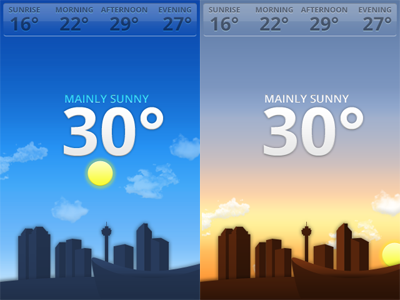 Weather App Concept Shot 2/2