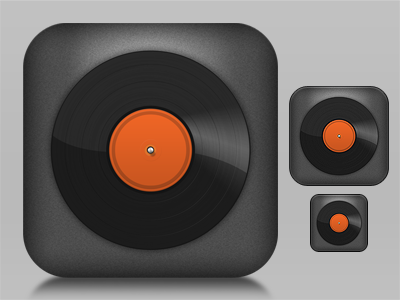 Music Icon Concept apps icons music vinyl