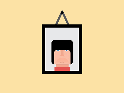 Portrait character design face hair icon illustration portrait