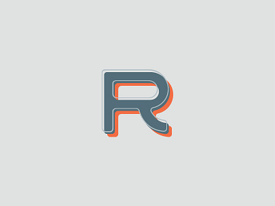 Type exploration with the R design logo mark r symbol tipografía type typography