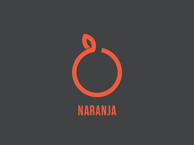 Naranja design geometric circle logo mark naranja orange sketch symbol