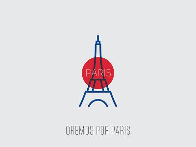 For Paris design eiffel tower illustration oracion paris por paris prayer solidarity