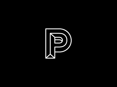 P & D round two. design logo mark monogram p symbol type