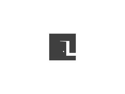 Logo concept. Door and letter L