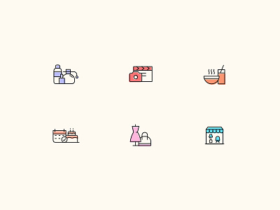 icons beauty design fashion food icons retail shop sketch small business