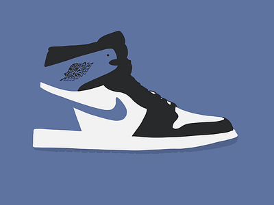 Air Jordan 1 Retro High OG “Blue Moon” by Sander Gee on Dribbble