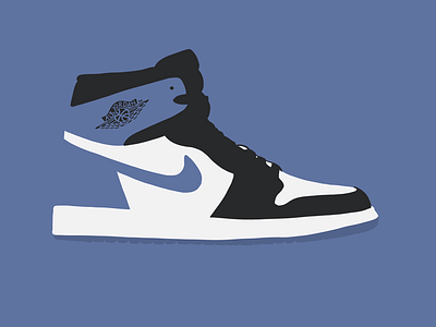 Air Jordan 1 Retro High OG “Blue Moon” adobe cc adobe draw illustration sandergee sneakers