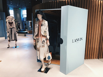 Celebrating 130years Lanvin design installation lanvin shanghai