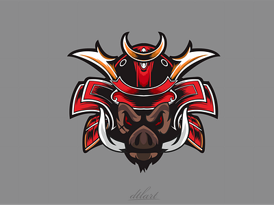 japanese samurai vector