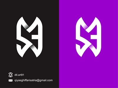Monogram Logo 3d animation app branding character design graphic design logo motion graphics ui vector