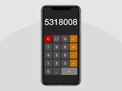 DailyUI - 004 - Calculator 004 calculator dailyui interface mobile retro ui