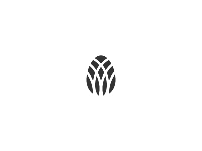 Logo Concept abstract egg shape