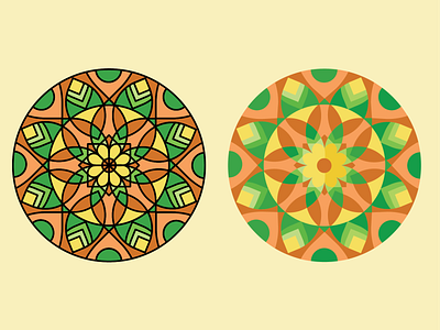 Summer Mandala abstract design flower illustration illustrator mandala patter summer vector