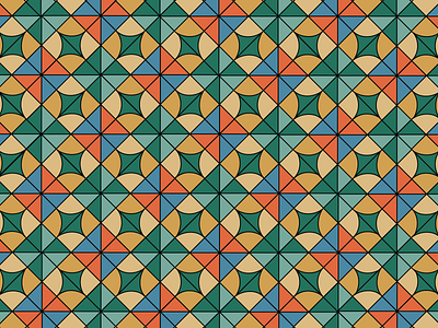 Pattern 1970s 70s blue contemporary diamond geometric geometric pattern green illustration illustrator orange pattern repeating patter retro square vector vintage yellow
