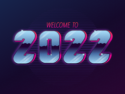 2022 1980s 2022 80s blue drive happy new year miami new year nye pink retro retrowave tron type typography vaporwave vintage