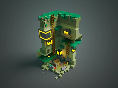 Hole 3d magicavoxel voxel voxelart