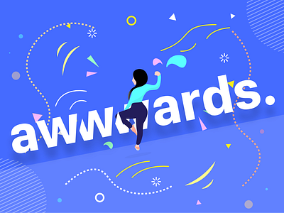 Illustration For awwwards adobe adobe illustrator awwwards beautiful branding clean graphics illustration illustration art ux design xd