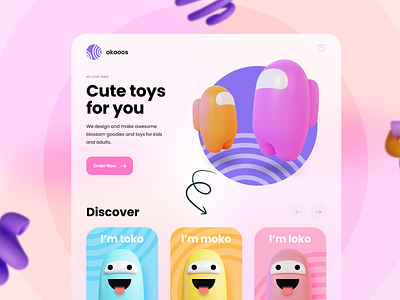 okooos - Cute toys for all beautiful buy clean cute toys design goodies kids kids app product sell toys toysapp ui ui design ux ux design web app work app workstation