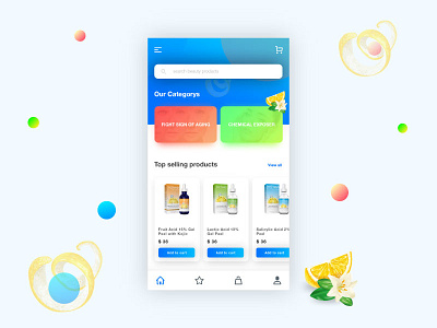 Beauty Products App UI/UX beautiful clean colorful gradients ios iphone x modern ui design ux design