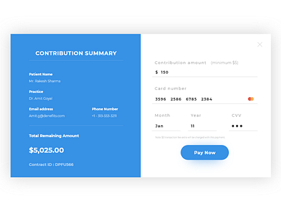 Contribution Payment beautiful payment page ui design ux design