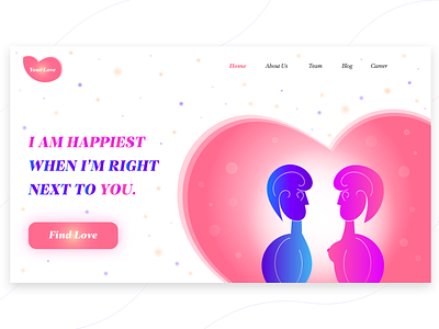 Find your love art brand branding charachter clean clean creative concept digital drawing flat graphic design illustration interface logo minimal ui ux vector web website