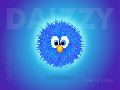 Daizzy Game - Comming soon 3d 3d animation blue clean colors cute game gradient illustration purple purpleorangegames toy ui design ux design vector