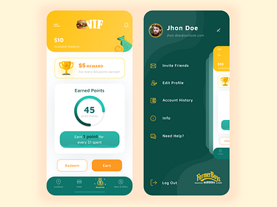 Farmer Boys App Redesign Concept beautiful clean colors ios iphone x minimal ui ui design ux ux design