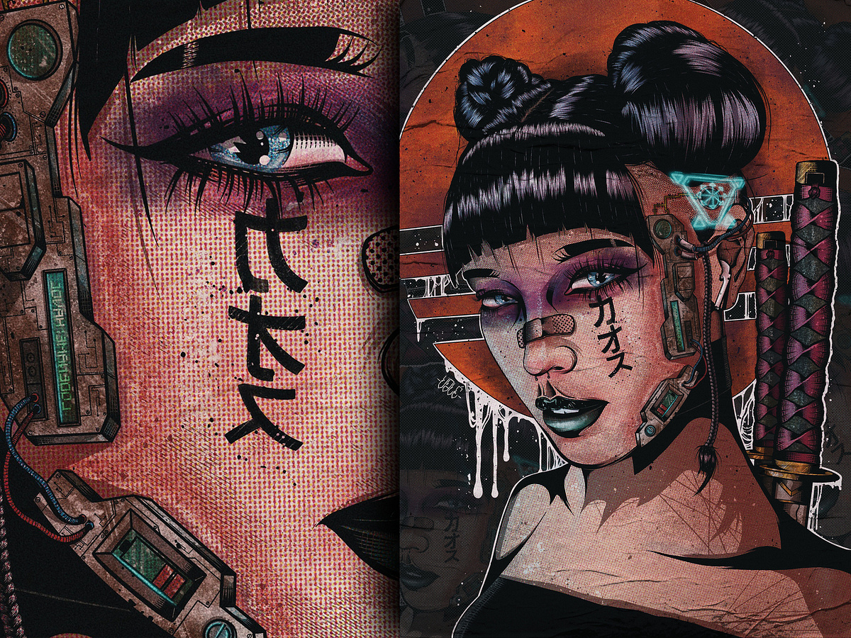 Anime Tattoo designs, themes, templates and downloadable graphic