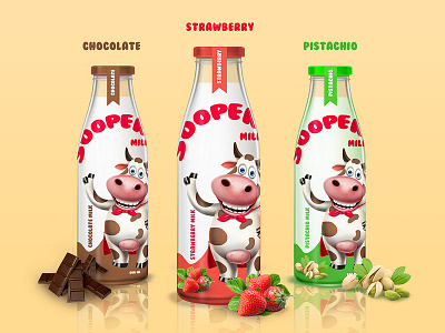 Label Design - Sooper Milk branding branding and identity branding design graphic design illustration logo logodesign package design photoshop pratikartz print design