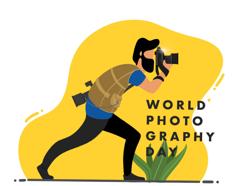 Photographer Illustration yellow jacket bearded photography procreate lense camera photographer sketch digital painting character design graphic design illustration pratikartz