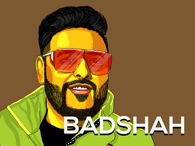 Portrait Illustration - Badasha artist badshah caricature digital illustration digital painting graphic design illustration music portrait pratikartz rapper singer sketch