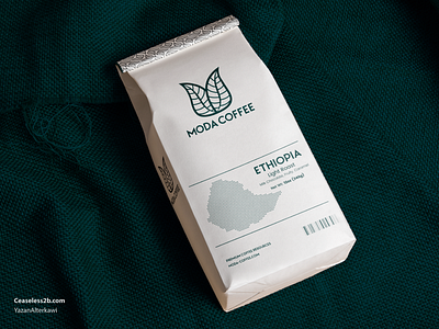 Moda Coffee - Packaging 2d brand branding coffe coffee coffeeshop creative design elegant illustration logo logos m mark moda packaging ui