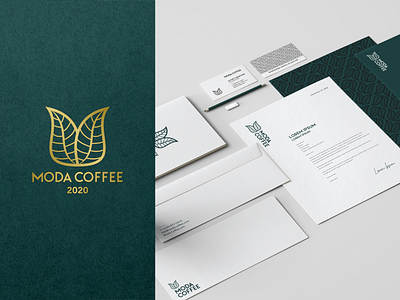 Moda Coffee - Branding 2d brand branding coffe coffee coffeeshop creative design icon logo logos luxury m mark ui