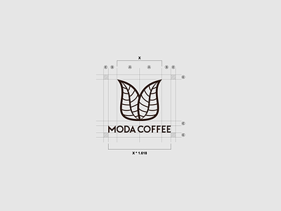 Moda Coffee - Logo Grid 2b brand branding coffee colors concept creative design grid icon logo logos mark minimal ui ux