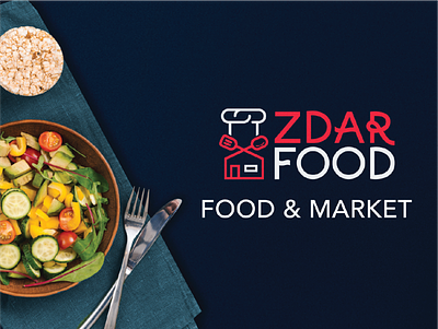Zdar Food brand branding design food icon logo logos mark restaurant typography ux