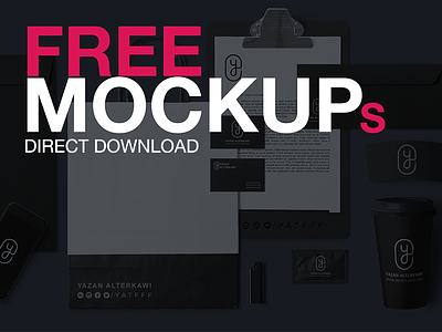Free Mockups branding for free design free free mockups free psd freebie freemockup identity mockup logo mockup mockup free mockups