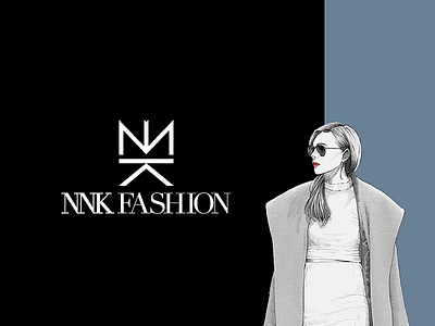 NNK Fashion - Brand Design 2d brand branding design face fashion icon illustration logo logos mark nk nnk yatfff