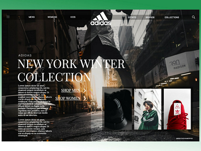 High Fashion Adidas website look