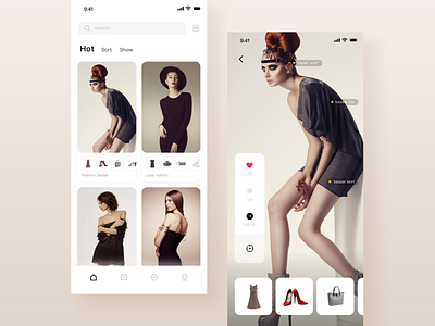 Fashion app clothes clothing details page fashion fashion app home home page how model online retailers ppare shopping ui ux