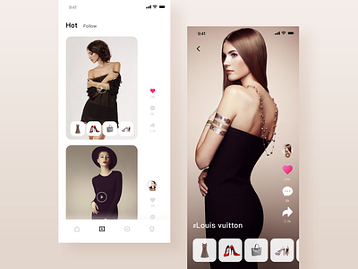 Fashion short video anchor app buy clothes fashion fashion app fashion short video like live shopping short video ui ux video video app