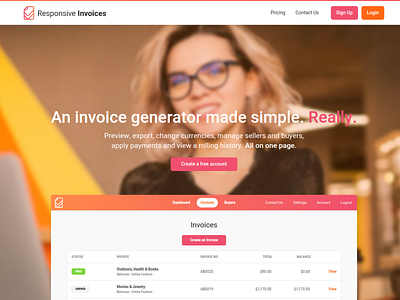 Responsive Invoices 2019