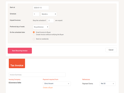 Recurring Invoices