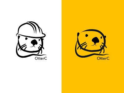 Construction Otter logo otter