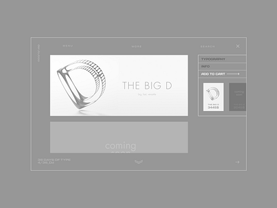 36 Days Of Type - Day 4 36days d 36daysoftype branding concept design simple ui ux web webdesign website