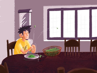 Household Chores during Lockdown illustration